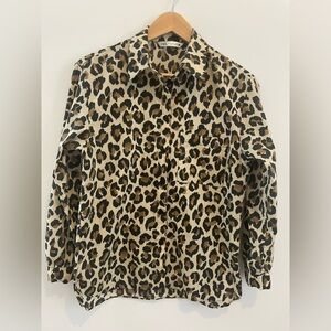 Zara Leopard Print Shirt